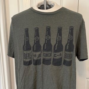 Graphic Beer Bottle Print Men's T-Shirt. Create a bundle and save!